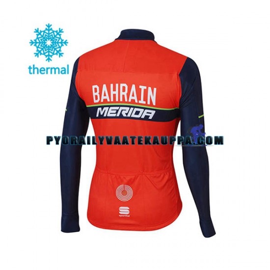 Pyöräilypaita Talvi Thermal Fleece 2017 Bahrain Merida Miehet N001