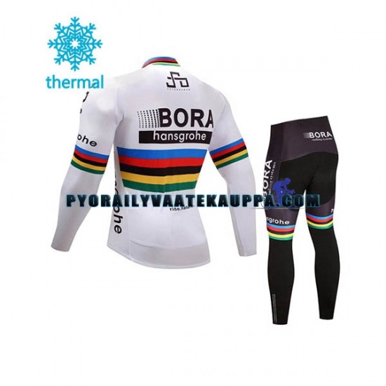 Pyöräilypaita Pitkähihainen + Pyöräilyhousut Talvi Thermal Fleece 2017 Bora-Hansgrohe Lapset N002