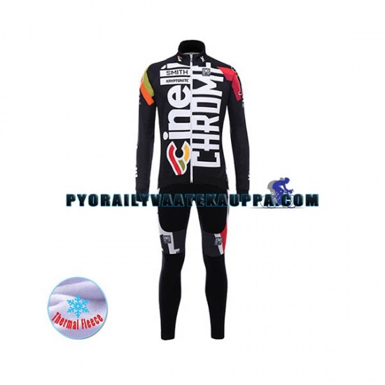 Pyöräilypaita Pitkähihainen + Bib Pyöräilyhousut Talvi Thermal Fleece 2017 Cinelli Chrome Miehet N001