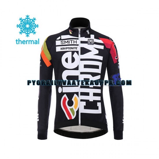 Pyöräilypaita Pitkähihainen + Bib Pyöräilyhousut Talvi Thermal Fleece 2017 Cinelli Chrome Miehet N001