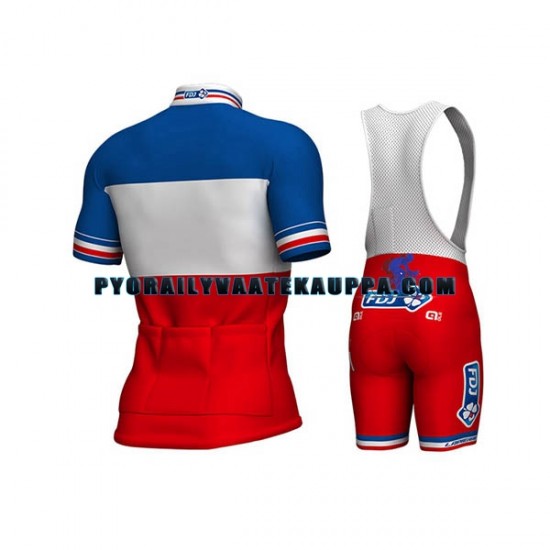 Pyöräilypaita + Bib Pyöräilyshortsit 2017 FDJ Miehet N002