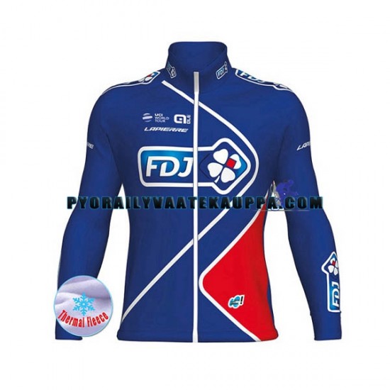 Pyöräilypaita Talvi Thermal Fleece 2017 FDJ Miehet N002