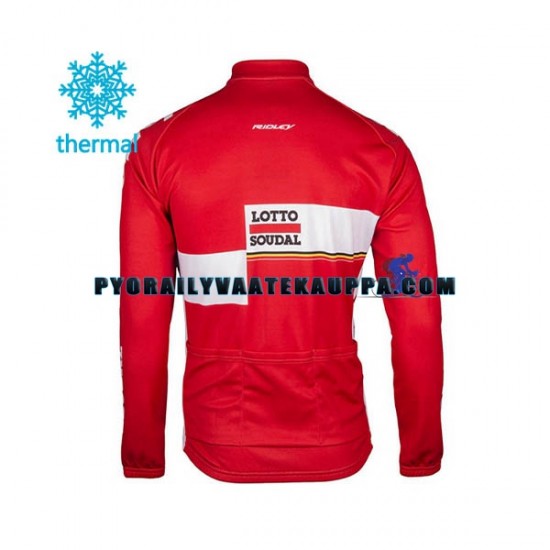 Pyöräilypaita Talvi Thermal Fleece 2017 Lotto Soudal Miehet N001