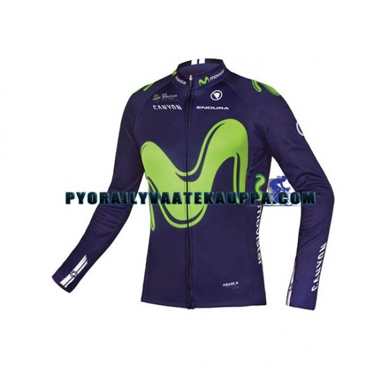 Pyöräilypaita Pitkähihainen 2017 Movistar Team Miehet N001