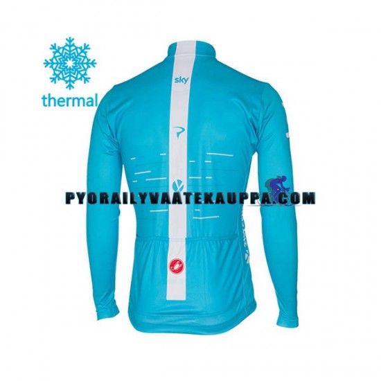 Pyöräilypaita Talvi Thermal Fleece 2017 Team Sky Miehet N002