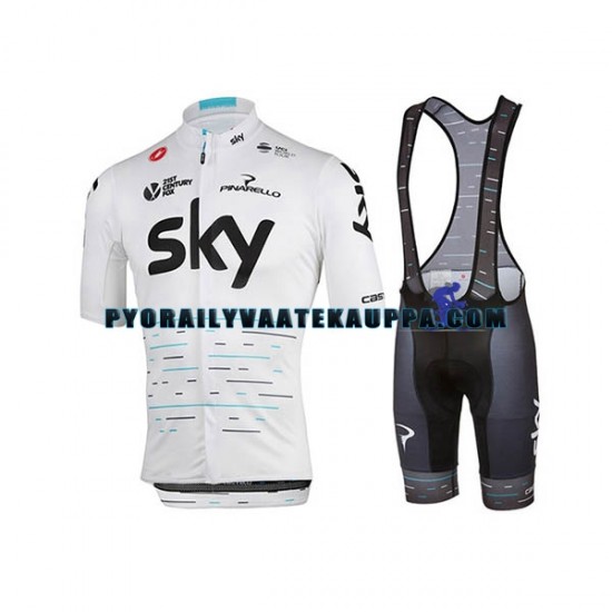 Pyöräilypaita + Bib Pyöräilyshortsit 2017 Team Sky Miehet N003