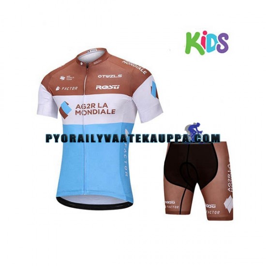 Pyöräilypaita + Pyöräilyshortsit 2018 AG2R La Mondiale Lapset N001