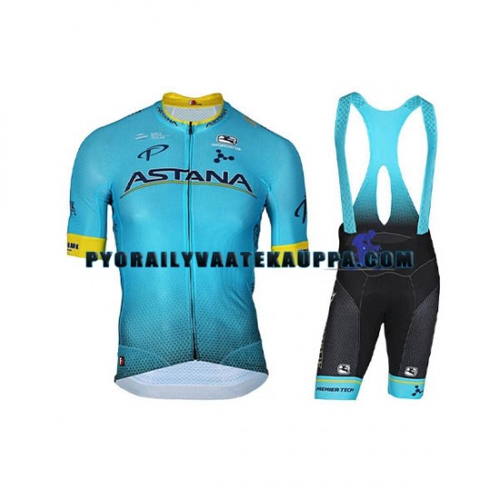 Pyöräilypaita + Pyöräilyshortsit 2018 Astana Pro Team Miehet N001