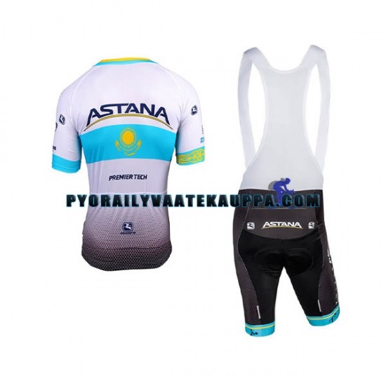 Pyöräilypaita + Bib Pyöräilyshortsit 2018 Astana Pro Team Miehet N002