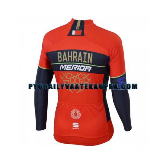 Pyöräilypaita Pitkähihainen 2018 Bahrain Merida Miehet N001