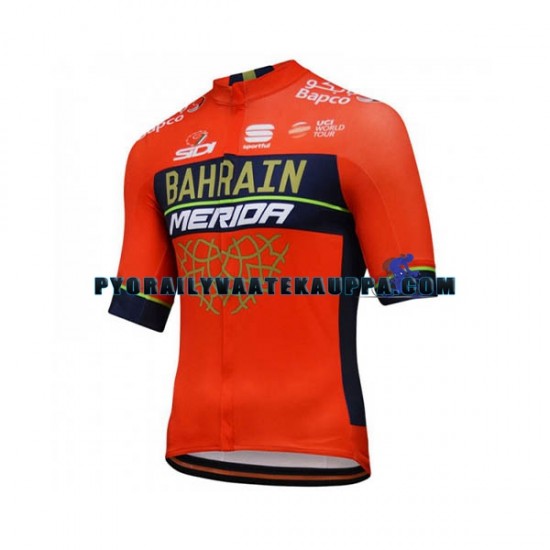 Pyöräilypaita 2018 Bahrain Merida Miehet N001