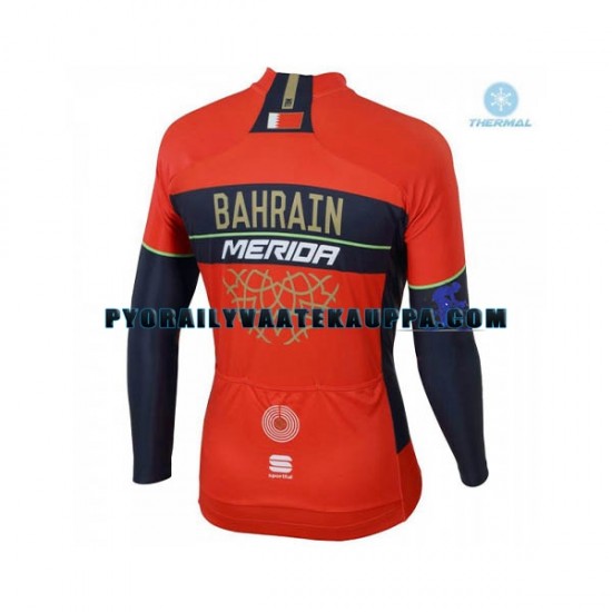 Pyöräilypaita Talvi Thermal Fleece 2018 Bahrain Merida Miehet N001