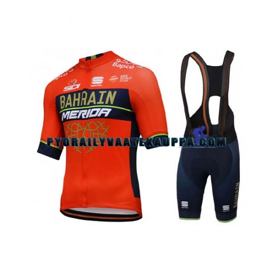 Pyöräilypaita + Pyöräilyshortsit 2018 Bahrain Merida Miehet N001