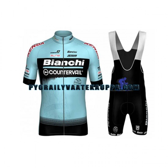 Pyöräilypaita + Bib Pyöräilyshortsit 2018 Bianchi Countervail Miehet N001