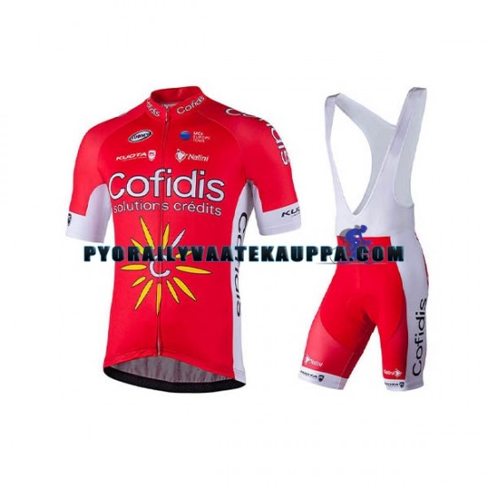 Pyöräilypaita + Bib Pyöräilyshortsit 2018 Cofidis Pro Team Miehet N001