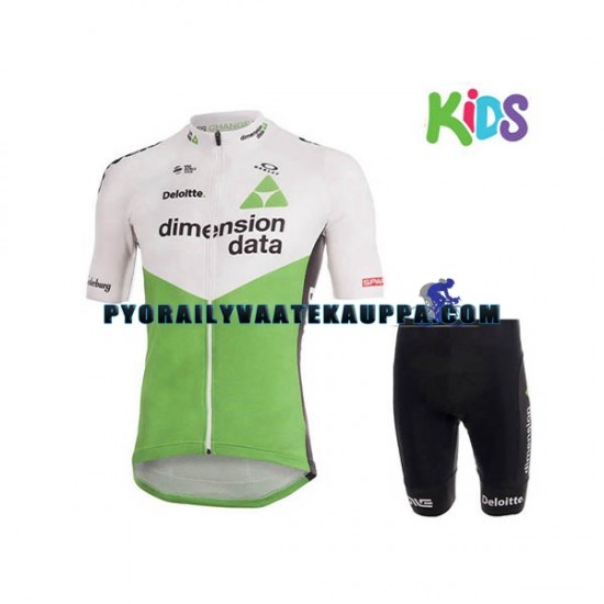 Pyöräilypaita + Pyöräilyshortsit 2018 Dimension Data Lapset N001