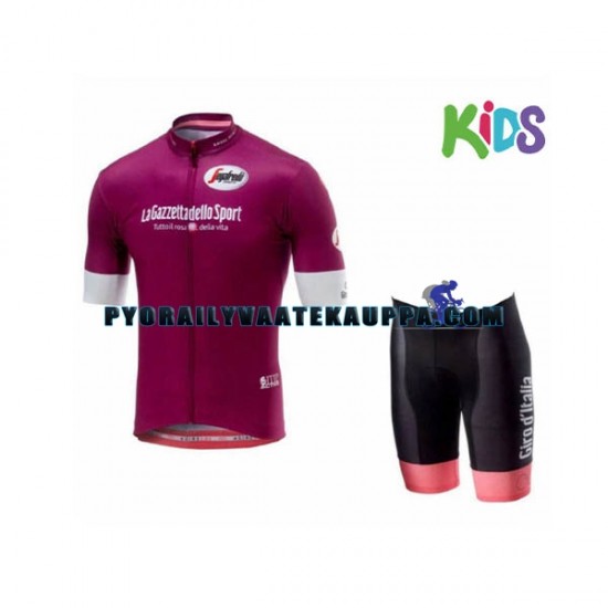 Pyöräilypaita + Pyöräilyshortsit 2018 Giro d Italia Lapset N004