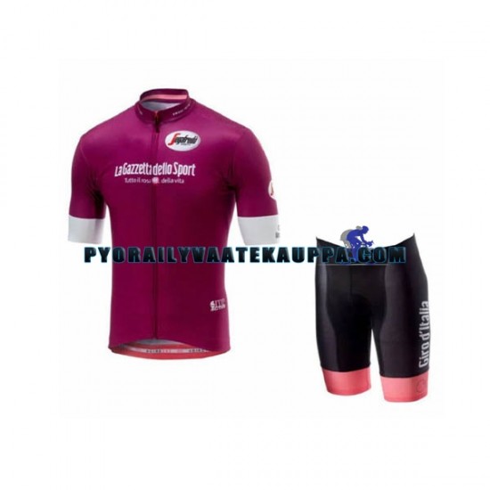 Pyöräilypaita + Pyöräilyshortsit 2018 Giro d Italia Purple Naiset