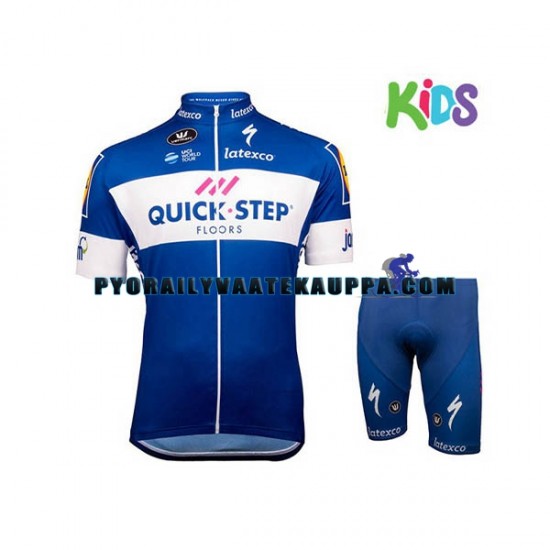 Pyöräilypaita + Pyöräilyshortsit 2018 Quick Step Floors Lapset N001