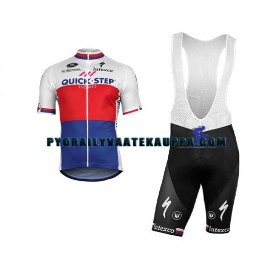 Pyöräilypaita + Bib Pyöräilyshortsit 2018 Quick-Step Floors Miehet N002