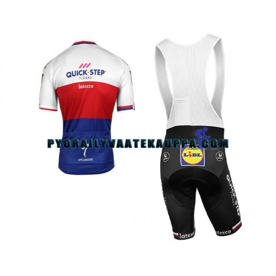 Pyöräilypaita + Bib Pyöräilyshortsit 2018 Quick-Step Floors Miehet N002