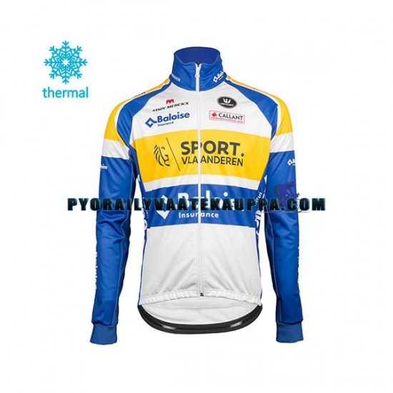 Pyöräilypaita Talvi Thermal Fleece 2018 Sport Vlaanderen-Baloise Miehet N001