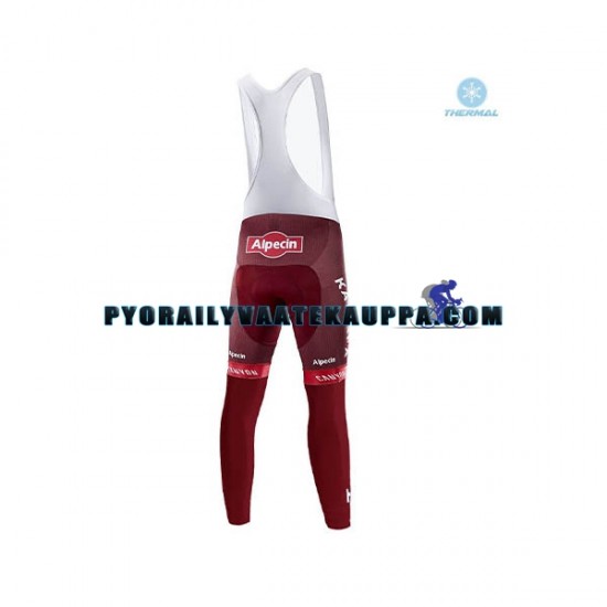 Bib Pyöräilyhousut Talvi Thermal Fleece 2018 Team Katusha Alpecin Miehet N001