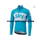 Pyöräilypaita Talvi Thermal Fleece 2018 Team Sky Miehet N002