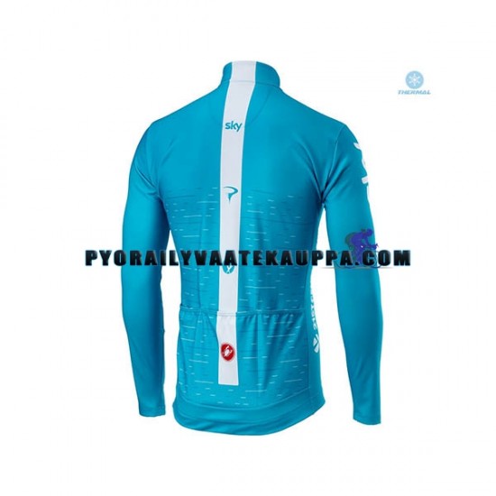 Pyöräilypaita Talvi Thermal Fleece 2018 Team Sky Miehet N002