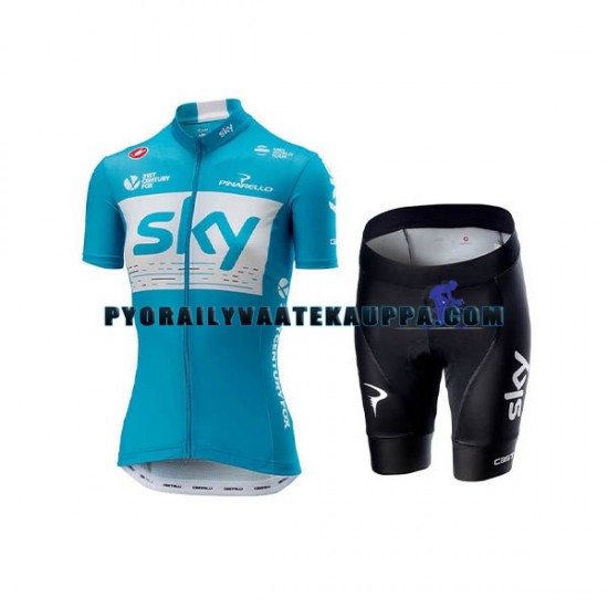 Pyöräilypaita + Pyöräilyshortsit 2018 Team Sky Naiset N002