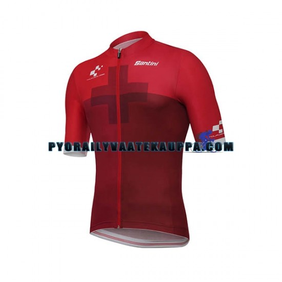 Pyöräilypaita + Bib Pyöräilyshortsit 2018 Tour of Switzerland Miehet N003