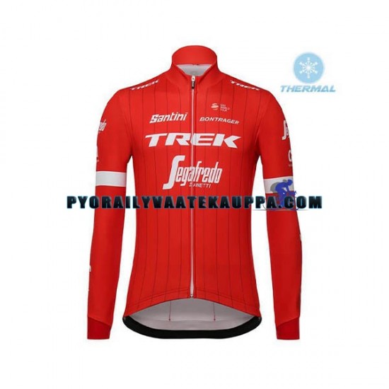 Pyöräilypaita Talvi Thermal Fleece 2018 Trek-Segafredo Miehet N001