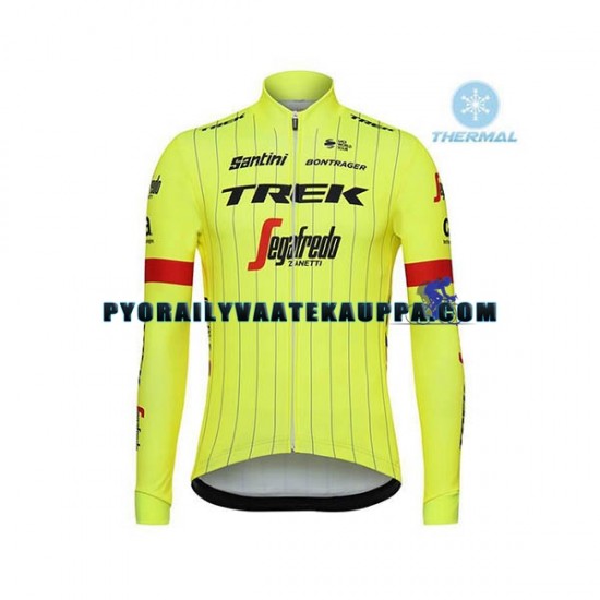 Pyöräilypaita Talvi Thermal Fleece 2018 Trek-Segafredo Miehet N002