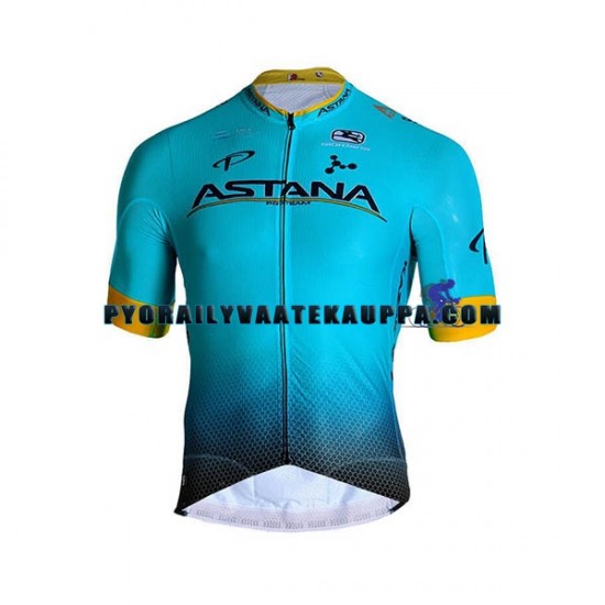 Pyöräilypaita + Bib Pyöräilyshortsit 2019 Astana Pro Team Miehet N001