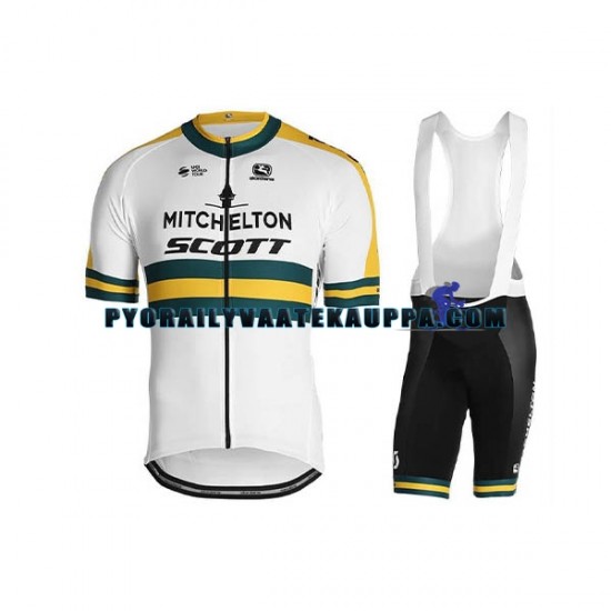 Pyöräilypaita + Bib Pyöräilyshortsit 2019 Mitchelton-Scott Miehet N002