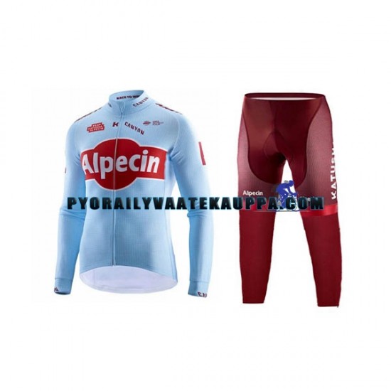 Pyöräilypaita Pitkähihainen + Pyöräilyhousut 2019 Team Katusha Alpecin Miehet N001