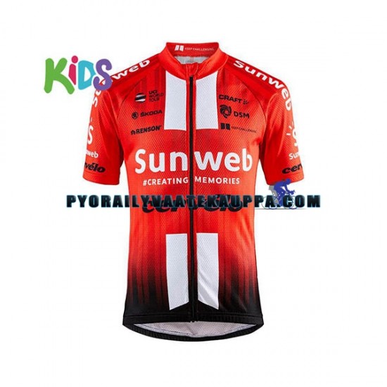 Pyöräilypaita + Pyöräilyshortsit 2019 Team Sunweb Lapset N001