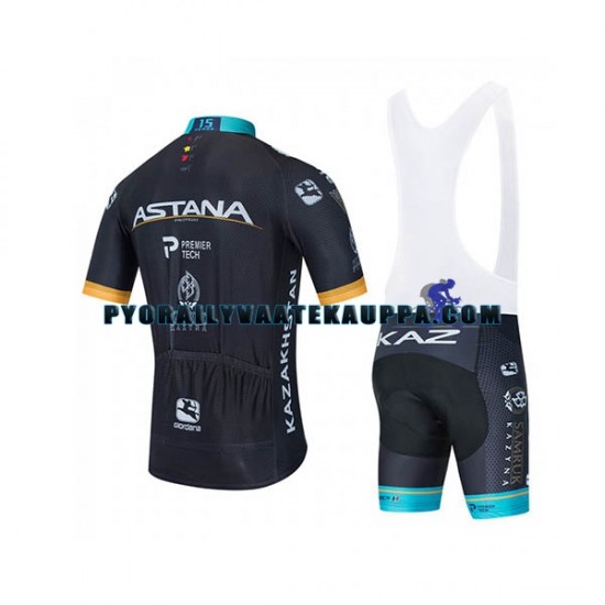 Pyöräilypaita + Bib Pyöräilyshortsit 2020 Astana Pro Team Miehet N002