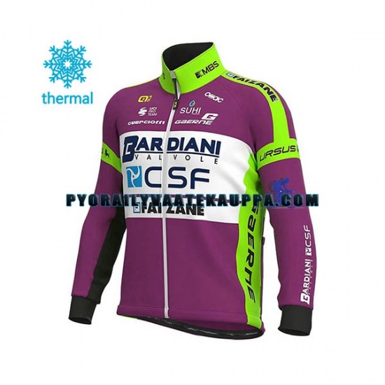 Pyöräilypaita Talvi Thermal Fleece 2020 Bardiani-CSF Miehet N001