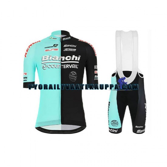 Pyöräilypaita + Bib Pyöräilyshortsit 2020 Bianchi Countervail Miehet N001