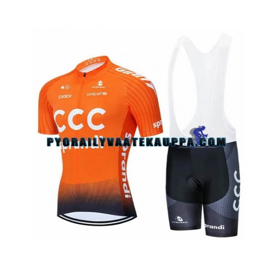 Pyöräilypaita + Bib Pyöräilyshortsit 2020 CCC Pro Team Miehet N001