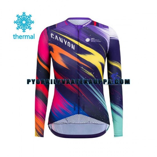 Pyöräilypaita Talvi Thermal Fleece 2020 Canyon-SRAM Naiset N001