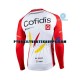 Pyöräilypaita Pitkähihainen + Bib Pyöräilyhousut Talvi Thermal Fleece 2020 Cofidis Pro Team Miehet N001