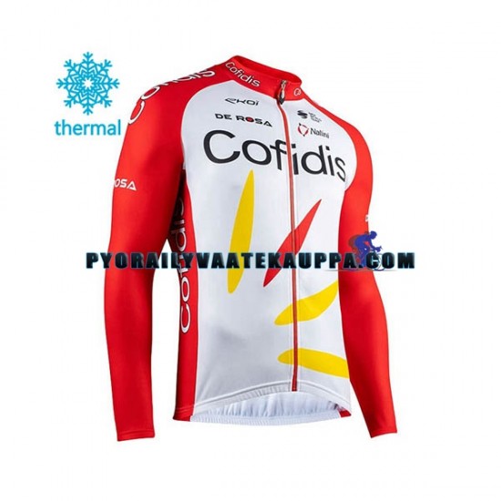 Pyöräilypaita Talvi Thermal Fleece 2020 Cofidis Pro Team Miehet N001