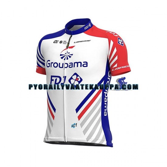 Pyöräilypaita + Bib Pyöräilyshortsit 2020 Groupama-FDJ Miehet N001