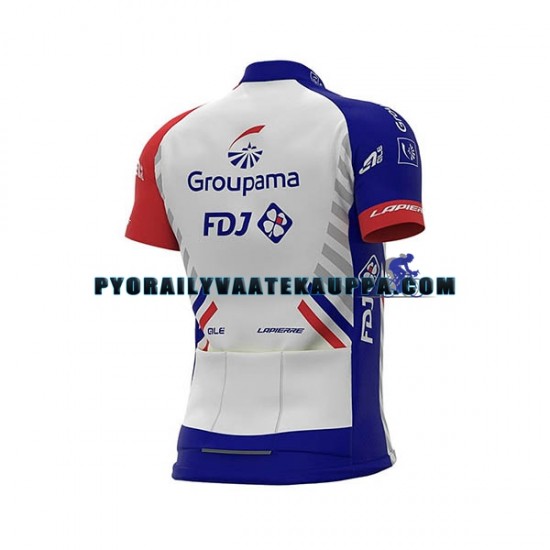 Pyöräilypaita + Bib Pyöräilyshortsit 2020 Groupama-FDJ Miehet N001