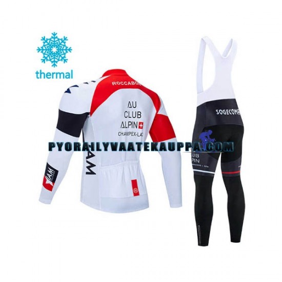 Pyöräilypaita Pitkähihainen + Bib Pyöräilyhousut Talvi Thermal Fleece 2020 IAM Cycling Miehet N001