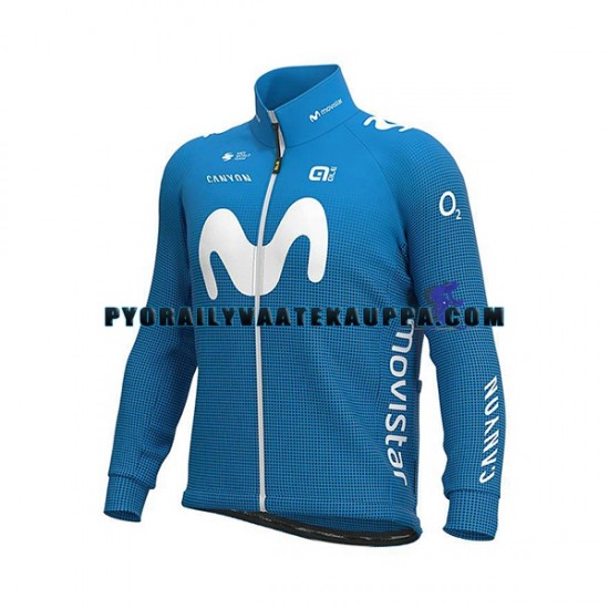 Pyöräilypaita Pitkähihainen + Bib Pyöräilyhousut 2020 Movistar Team Miehet N001