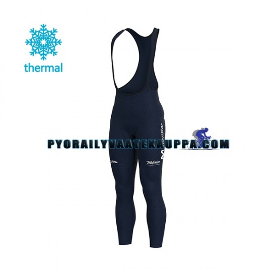 Bib Pyöräilyhousut Talvi Thermal Fleece 2020 Movistar Team Miehet N001