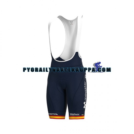 Pyöräilypaita + Bib Pyöräilyshortsit 2020 Movistar Team Miehet N004